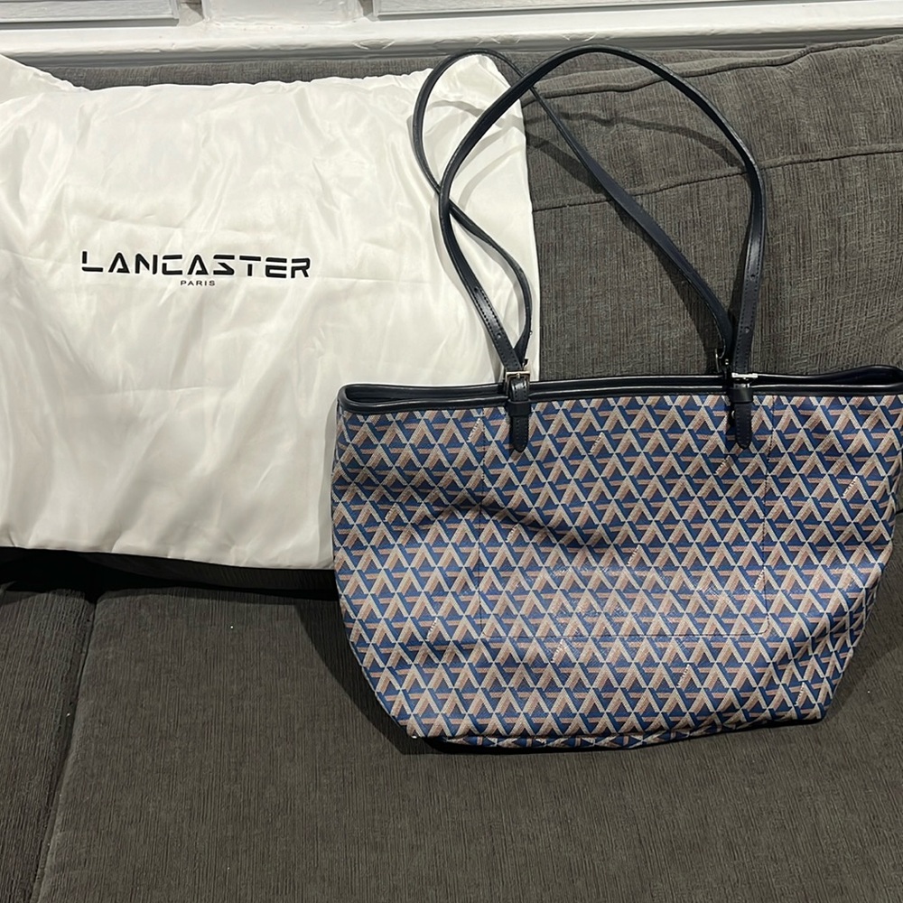 Lancaster Paris Navy Blue Tote